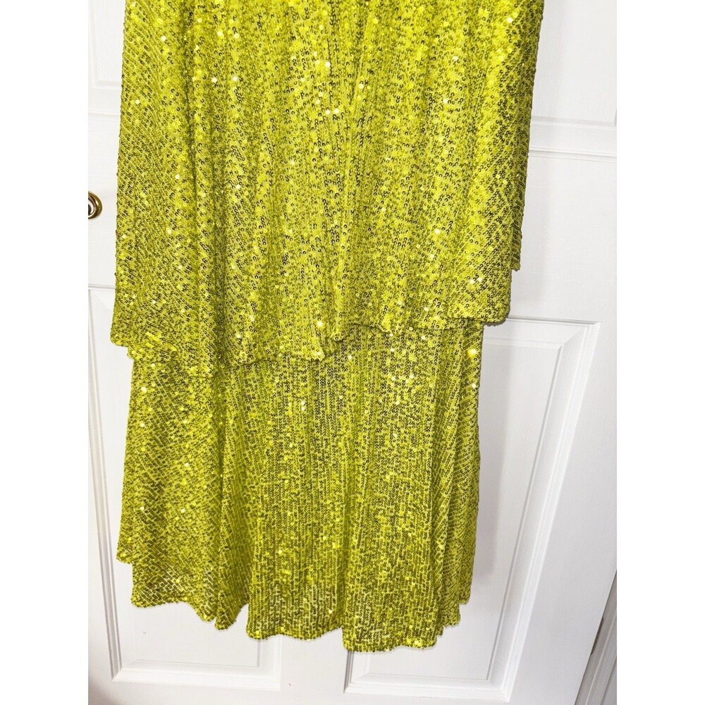 Ieena for Mac Duggal Lime Green Dress Size 2-Sample Dress - Picture 5 of 11